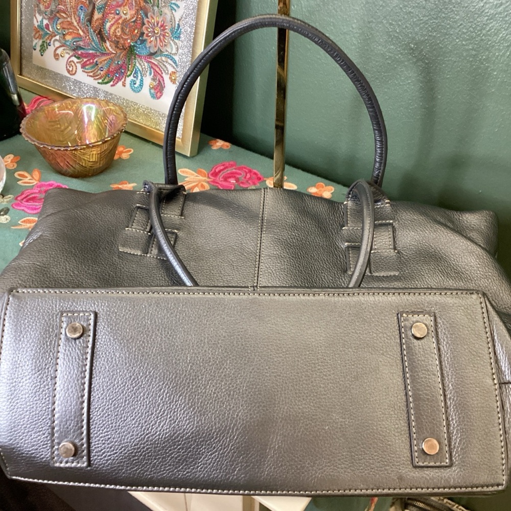 Barr & Barr Silver/blue Metallic Tote‎ Bag - Picture 6 of 6